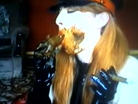 [ Poop  Sex Tube ] Redhead rocker babe loves to smoke and eat shit